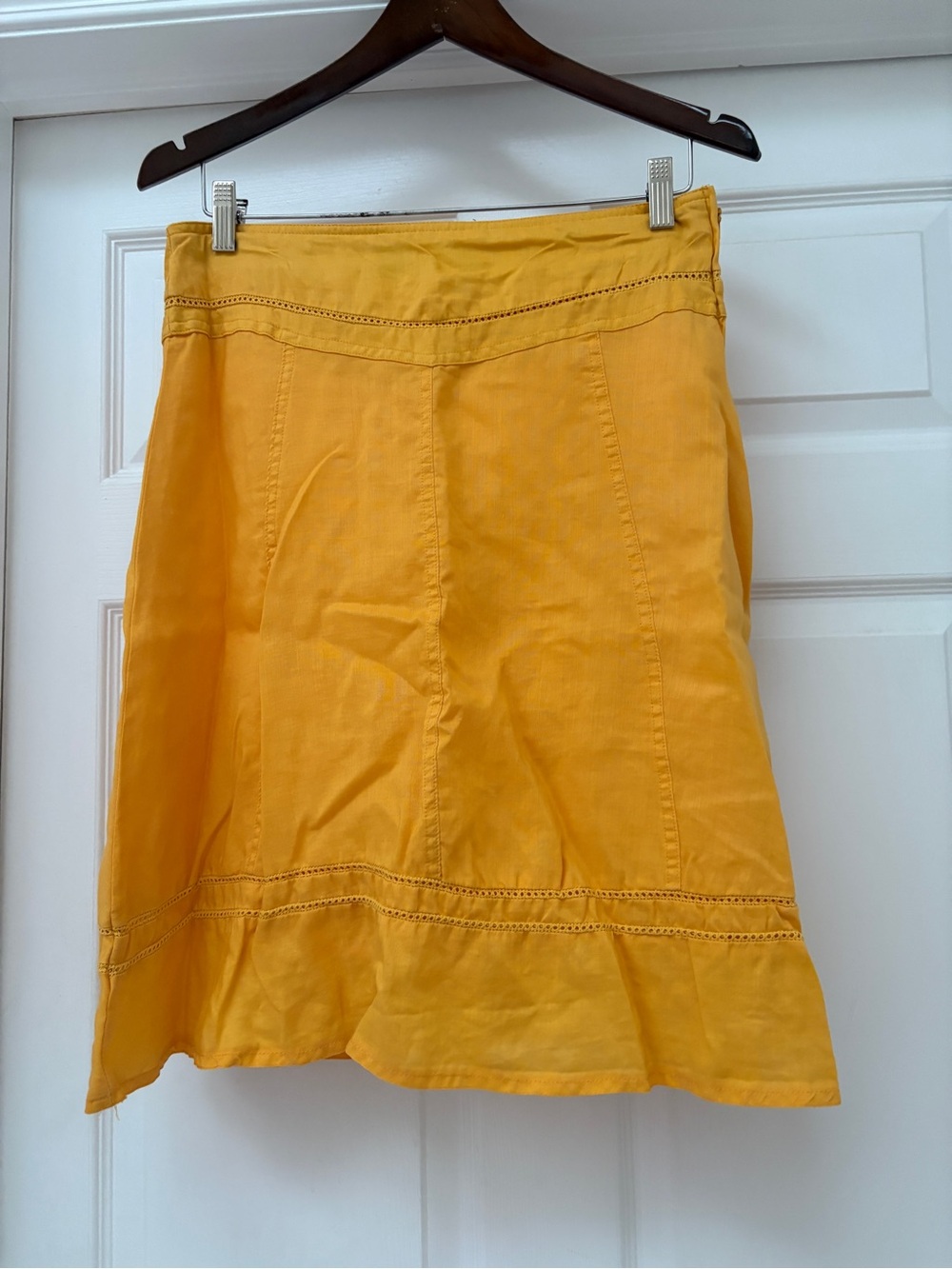 Primark Bright Yellow Midi A-Line Skirt